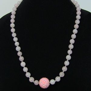 Pink Rhinestone Necklace